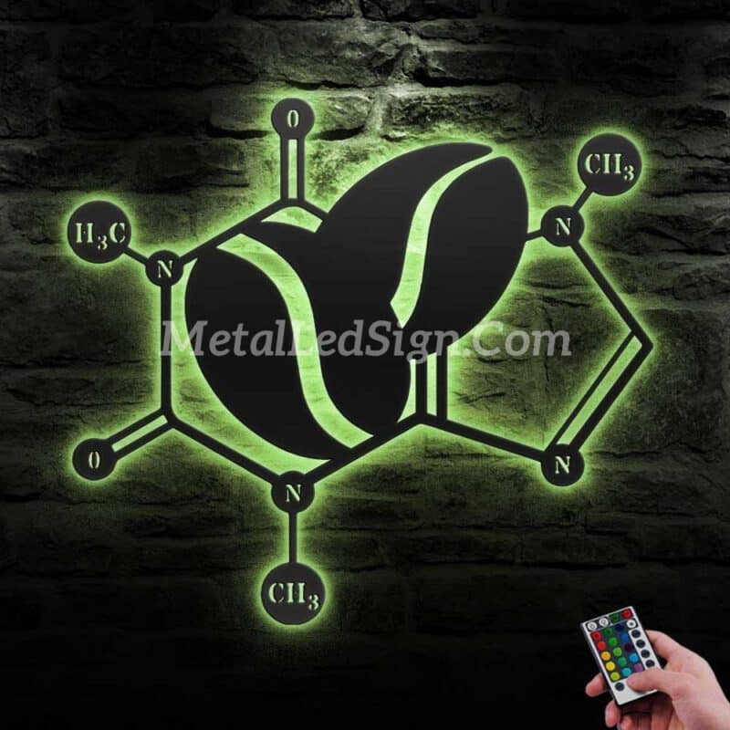 Caffeine-Molecule-Metal-Wall-Art-Led-Light-2