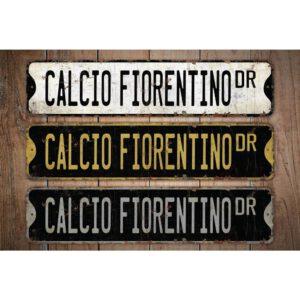 Calcio-Fiorentino-Premium-Quality-Rustic-Metal-Sign-Images