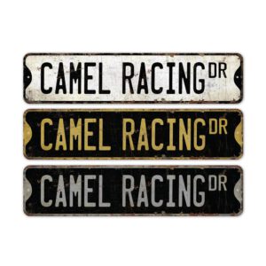 Camel-Racing-Premium-Quality-Rustic-Metal-Sign-2