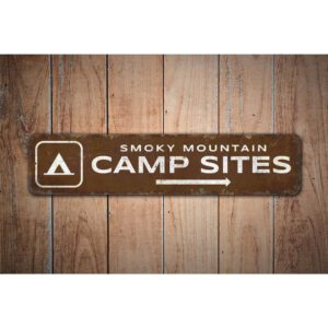 Camp-Sites-Sign-Premium-Quality-Rustic-Metal-Sign-Images