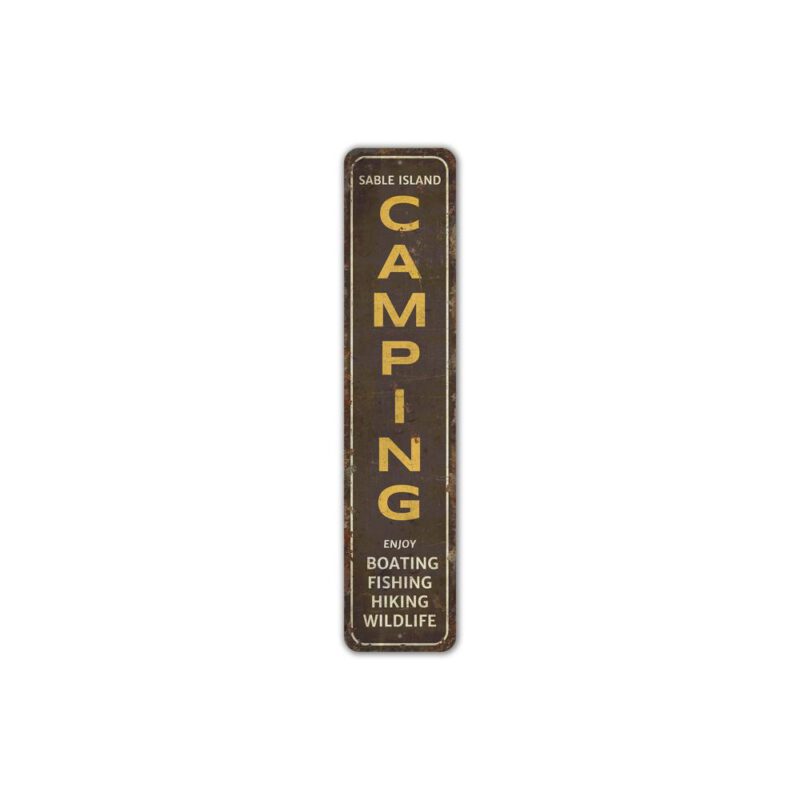 Camping-Sign-Premium-Quality-Rustic-Metal-Sign-2