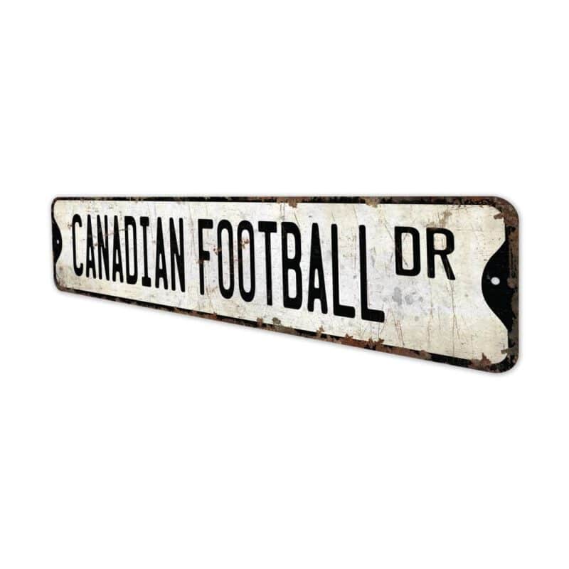 Canadian-Football-Premium-Quality-Rustic-Metal-Sign-4