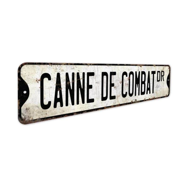 Canne-De-Combat-Premium-Quality-Rustic-Metal-Sign-3