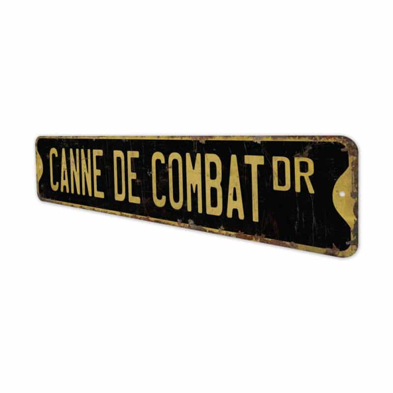 Canne-De-Combat-Premium-Quality-Rustic-Metal-Sign-6