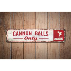 Cannon-Balls-Only-Sign-Premium-Quality-Rustic-Metal-Sign-Images