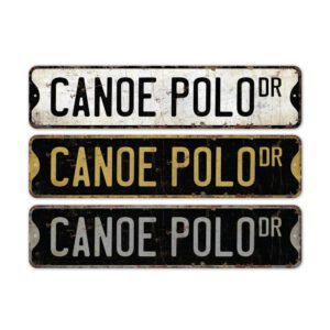 Canoe-Polo-Premium-Quality-Rustic-Metal-Sign-2