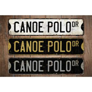 Canoe-Polo-Premium-Quality-Rustic-Metal-Sign-Images