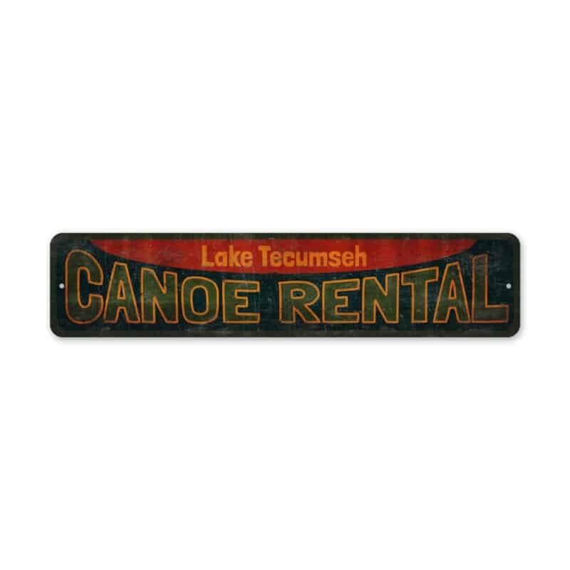 Canoe-Rental-Sign-Premium-Quality-Rustic-Metal-Sign-2