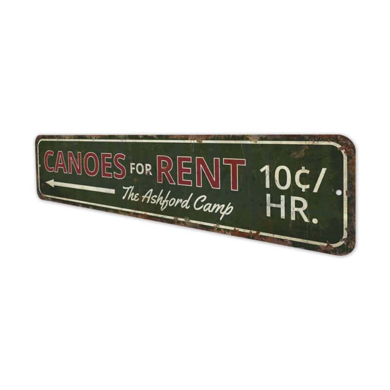 Canoes-for-Rent-Premium-Quality-Rustic-Metal-Sign-4