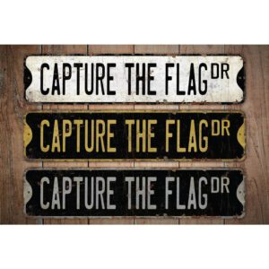 Capture-The-Flag-Premium-Quality-Rustic-Metal-Sign-Images