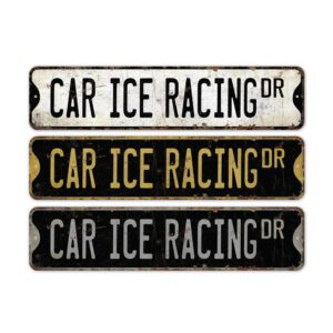 Car-Ice-Racing-Premium-Quality-Rustic-Metal-Sign-2