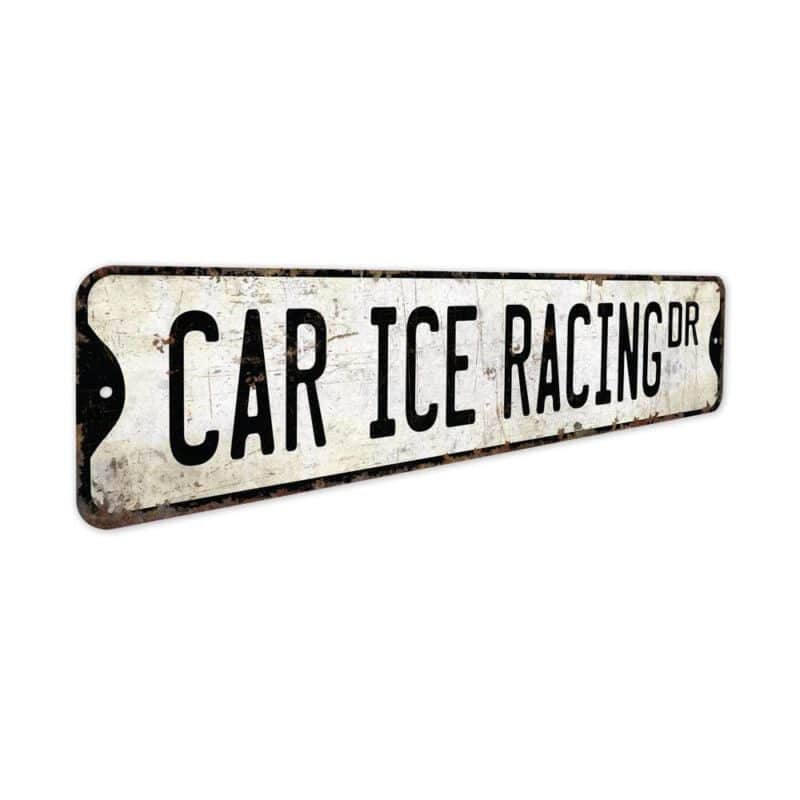 Car-Ice-Racing-Premium-Quality-Rustic-Metal-Sign-3