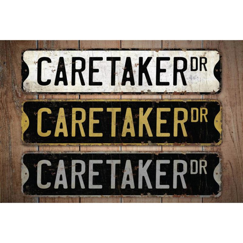 Caretaker-Premium-Quality-Rustic-Metal-Sign-Images