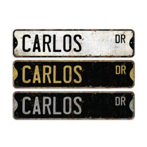 Carlos-Name-Sign-Premium-Quality-Rustic-Metal-Sign-2