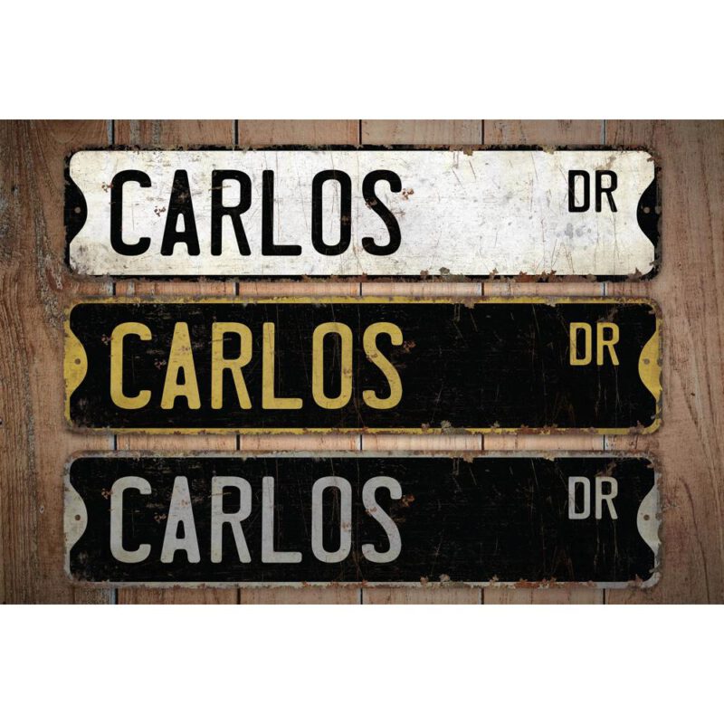 Carlos-Name-Sign-Premium-Quality-Rustic-Metal-Sign-Images