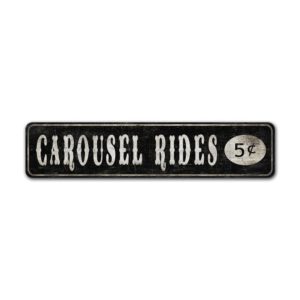 Carousel-Ride-Sign-Premium-Quality-Rustic-Metal-Sign-2