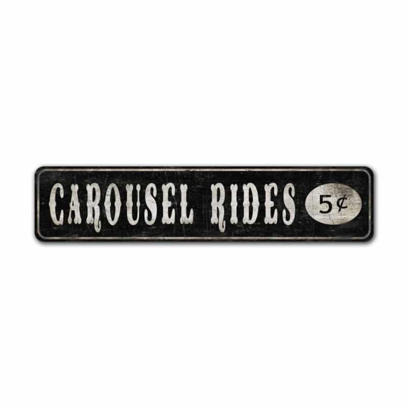 Carousel-Ride-Sign-Premium-Quality-Rustic-Metal-Sign-2