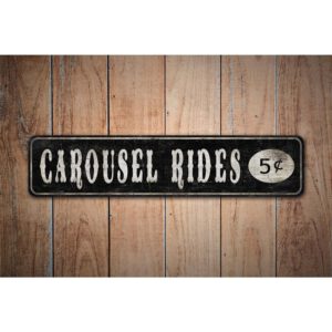 Carousel-Ride-Sign-Premium-Quality-Rustic-Metal-Sign-Images