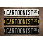 Cartoonist-Premium-Quality-Rustic-Metal-Sign-Images