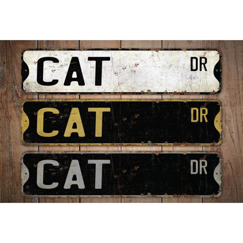 Cat-Premium-Quality-Rustic-Metal-Sign-Images