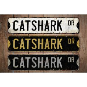 Catshark-Premium-Quality-Rustic-Metal-Sign-Images