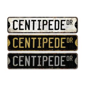 Centipede-Premium-Quality-Rustic-Metal-Sign-2