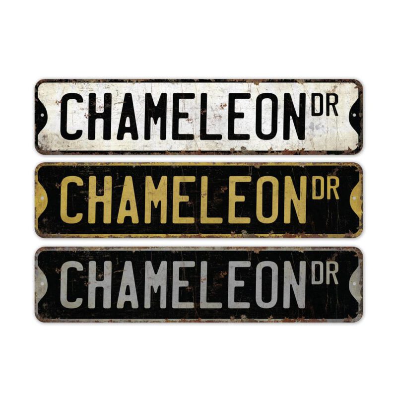 Chameleon-Premium-Quality-Rustic-Metal-Sign-2