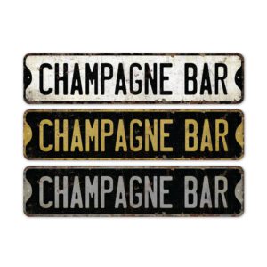 Champagne-Bar-Premium-Quality-Rustic-Metal-Sign-2