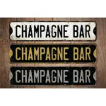 Champagne-Bar-Premium-Quality-Rustic-Metal-Sign-Images