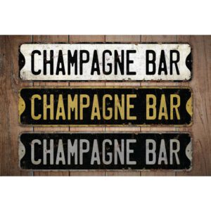 Champagne-Bar-Premium-Quality-Rustic-Metal-Sign-Images