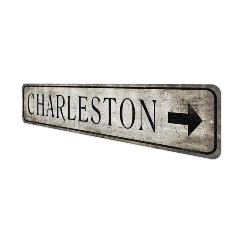 Charleston-Arrow-Sign-Premium-Quality-Rustic-Metal-Sign-4