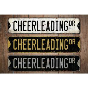 Cheerleading-Premium-Quality-Rustic-Metal-Sign-Images