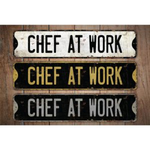 Chef-At-Work-Premium-Quality-Rustic-Metal-Sign-Images