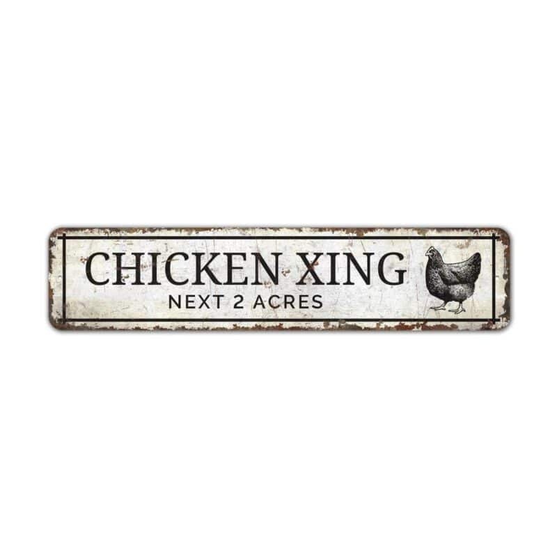 Chicken-Xing-Premium-Quality-Rustic-Metal-Sign-2