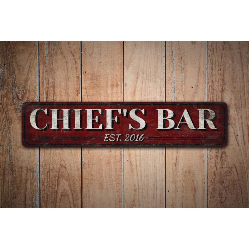 Chiefs-Bar-EST-Sign-Premium-Quality-Rustic-Metal-Sign-Images