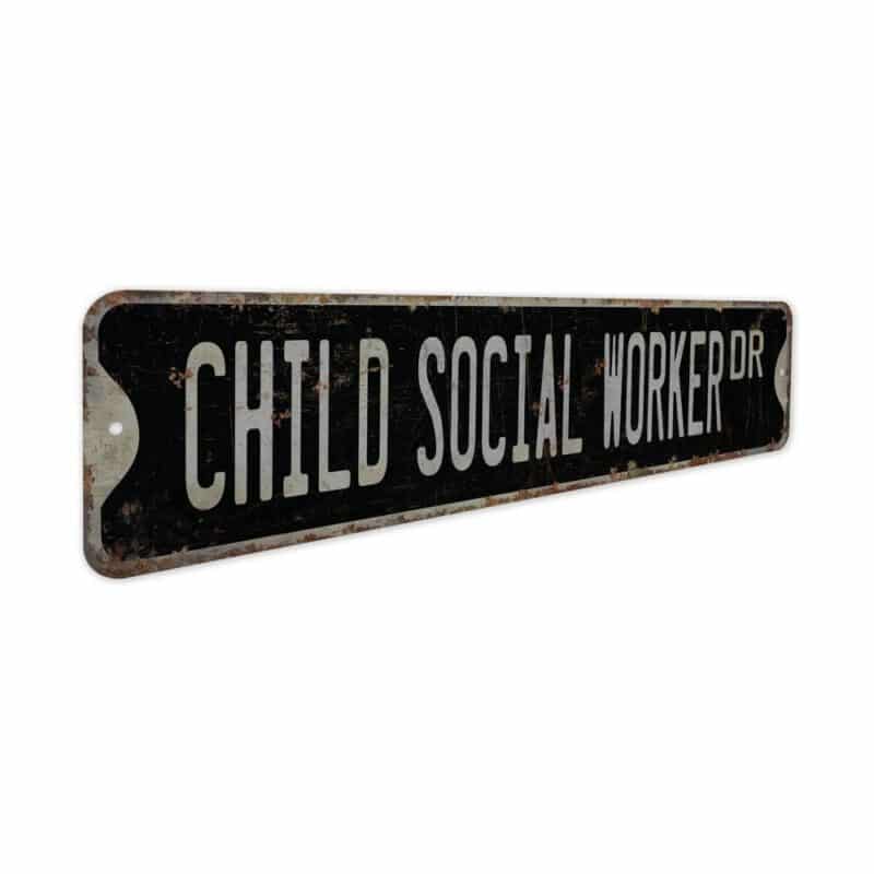 Child-Social-Worker-Premium-Quality-Rustic-Metal-Sign-7