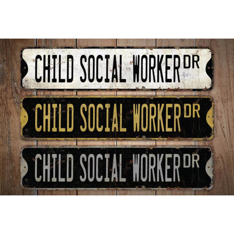 Child-Social-Worker-Premium-Quality-Rustic-Metal-Sign-Images