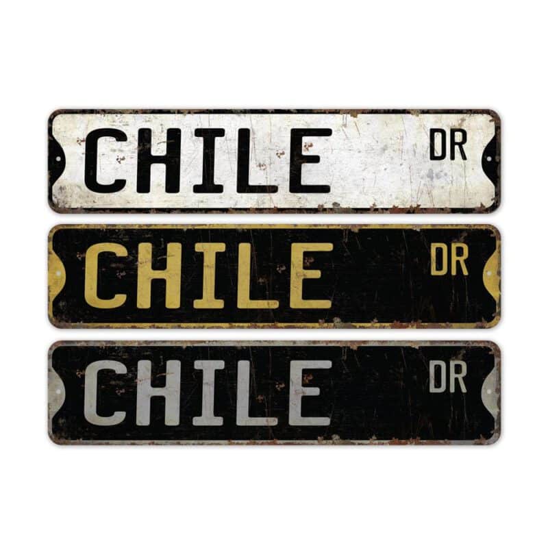 Chile-Premium-Quality-Rustic-Metal-Sign-2