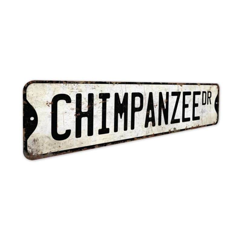 Chimpanzee-Premium-Quality-Rustic-Metal-Sign-3