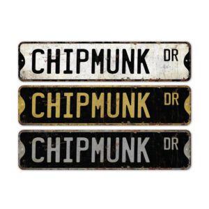 Chipmunk-Premium-Quality-Rustic-Metal-Sign-2