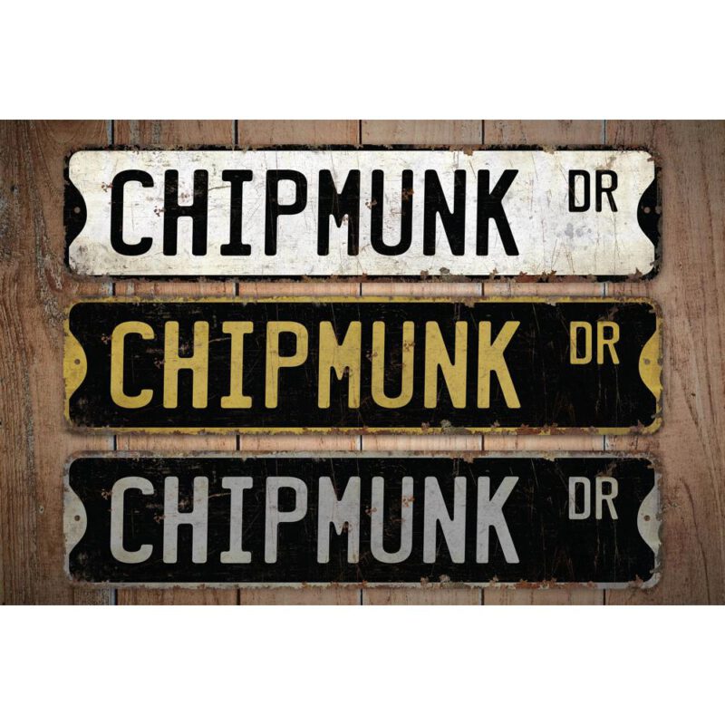 Chipmunk-Premium-Quality-Rustic-Metal-Sign-Images