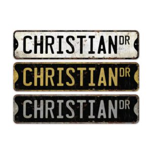 Christian-Name-Sign-Premium-Quality-Rustic-Metal-Sign-2