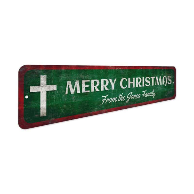 Christmas-Cross-Sign-Premium-Quality-Rustic-Metal-Sign-3