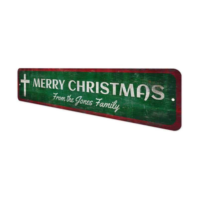 Christmas-Cross-Sign-Premium-Quality-Rustic-Metal-Sign-4