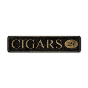 Cigars-25-Cent-Sign-Premium-Quality-Rustic-Metal-Sign-2