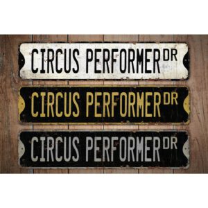 Circus-Performer-Premium-Quality-Rustic-Metal-Sign-Images