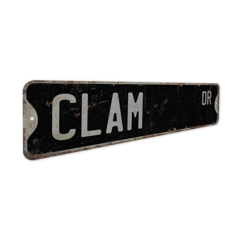 Clam-Premium-Quality-Rustic-Metal-Sign-7