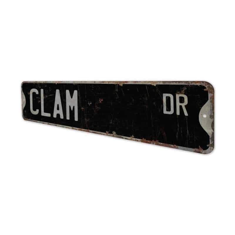 Clam-Premium-Quality-Rustic-Metal-Sign-8