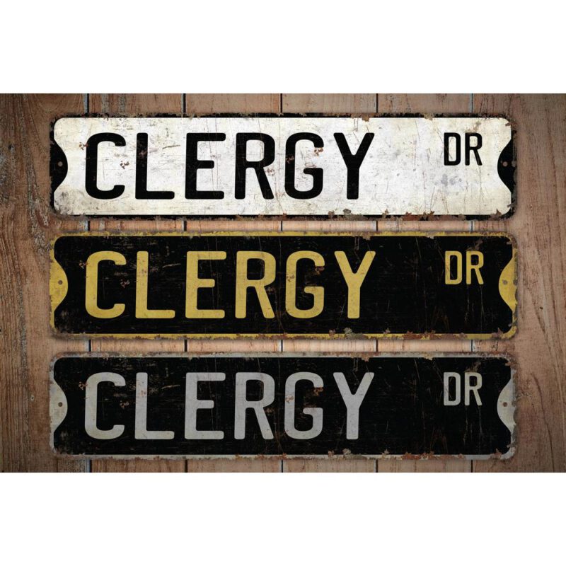 Clergy-Premium-Quality-Rustic-Metal-Sign-Images