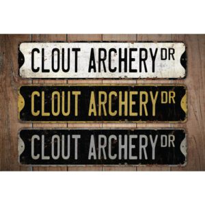 Clout-Archery-Premium-Quality-Rustic-Metal-Sign-Images